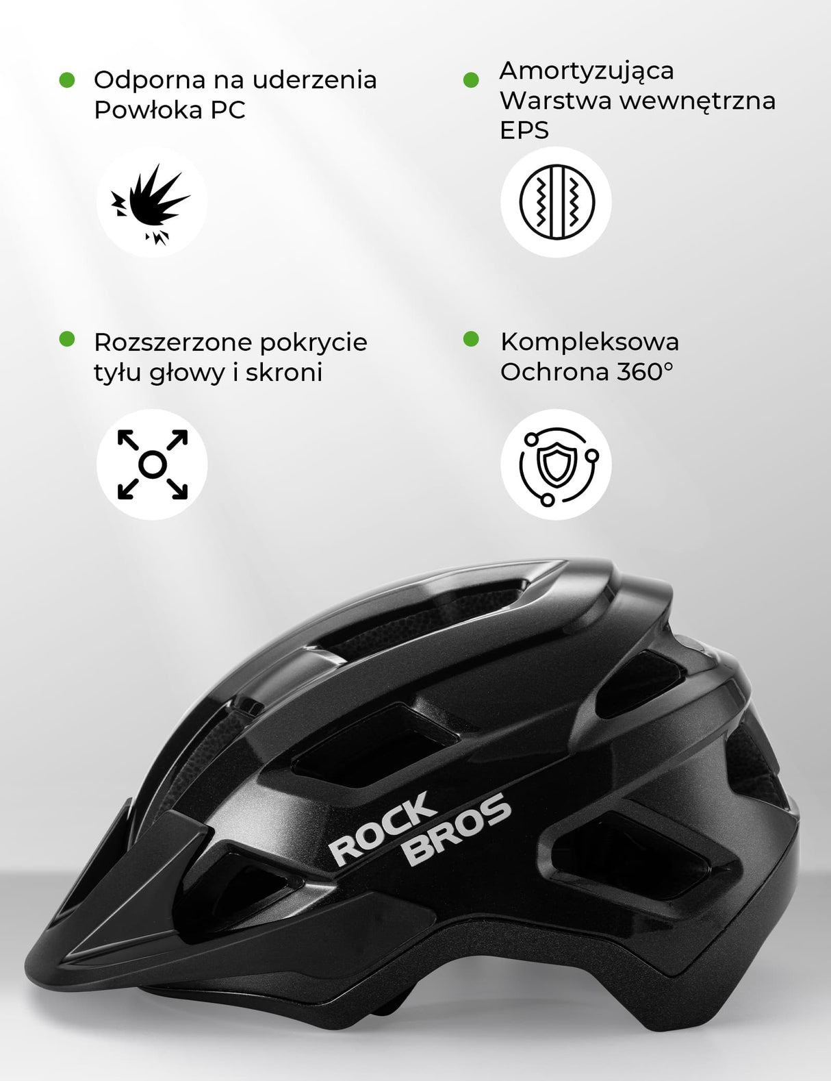 ROCKBROS Kaski Dla Dzieci Można Zamontować Regulowane Oświetlenie Pojazdu-LK-67 Kaski