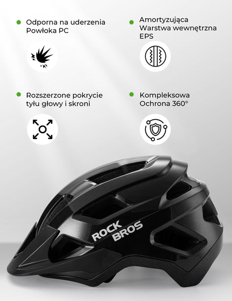 ROCKBROS Kaski Dla Dzieci Można Zamontować Regulowane Oświetlenie Pojazdu-LK-67 Kaski