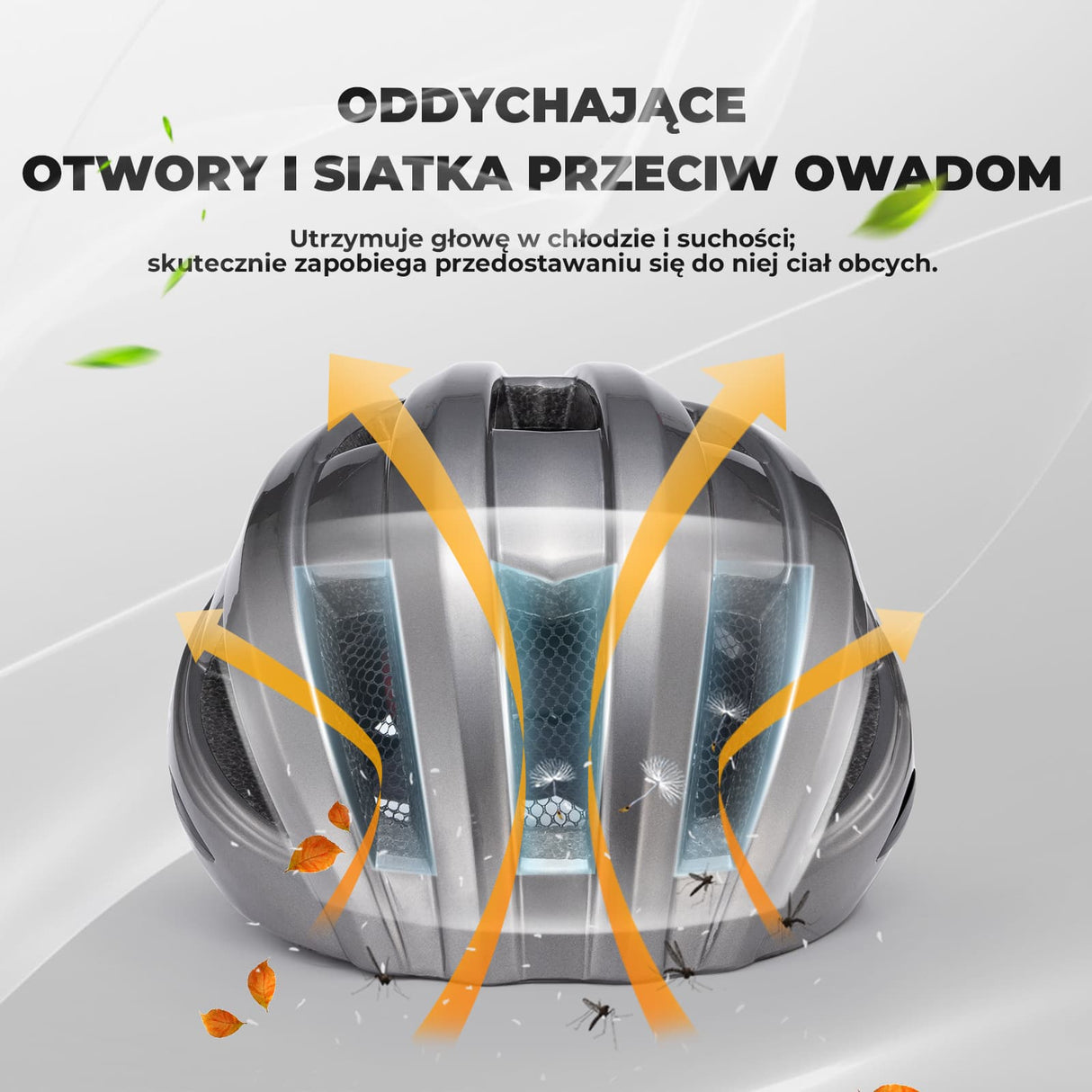 ROCKBROS Kask Rowerowy z LED Lekki, Oddychający i Z USB Ładowaniem-ZK-013 Kaski