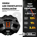 ROCKBROS Kask Rowerowy z LED Lekki, Oddychający i Z USB Ładowaniem-ZK-013 Kaski