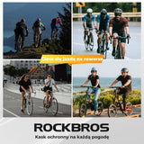 ROCKBROS Kask Rowerowy z LED Lekki, Oddychający i Z USB Ładowaniem-ZK-013 Kaski
