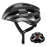 ROCKBROS Kask Rowerowy z LED Lekki, Oddychający i Z USB Ładowaniem-ZK-013 KaskiTi Pasuje do obwodu głowy 55-60 cm