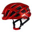 ROCKBROS Kask Rowerowy Z Światłem Ostrzegawczym-ZN1001 KaskiCzerwony Regulowany obwód głowy(57-62 cm)