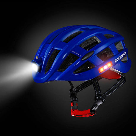 ROCKBROS Kask Rowerowy Z Światłem Ostrzegawczym-ZN1001 Kaski