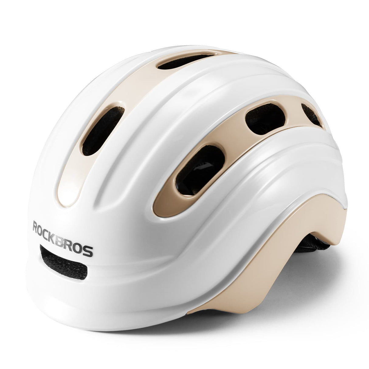ROCKBROS Kask Rowerowy z Uchwytem Na Światło Tylne Dla Dzieci w Wieku 6-18 Lat-LK-23-Grau