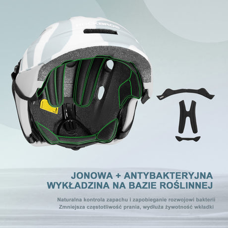 ROCKBROS Kask Rowerowy z Uchwytem Na Światło Tylne Dla Dzieci w Wieku 6-18 Lat-LK-23-Grau