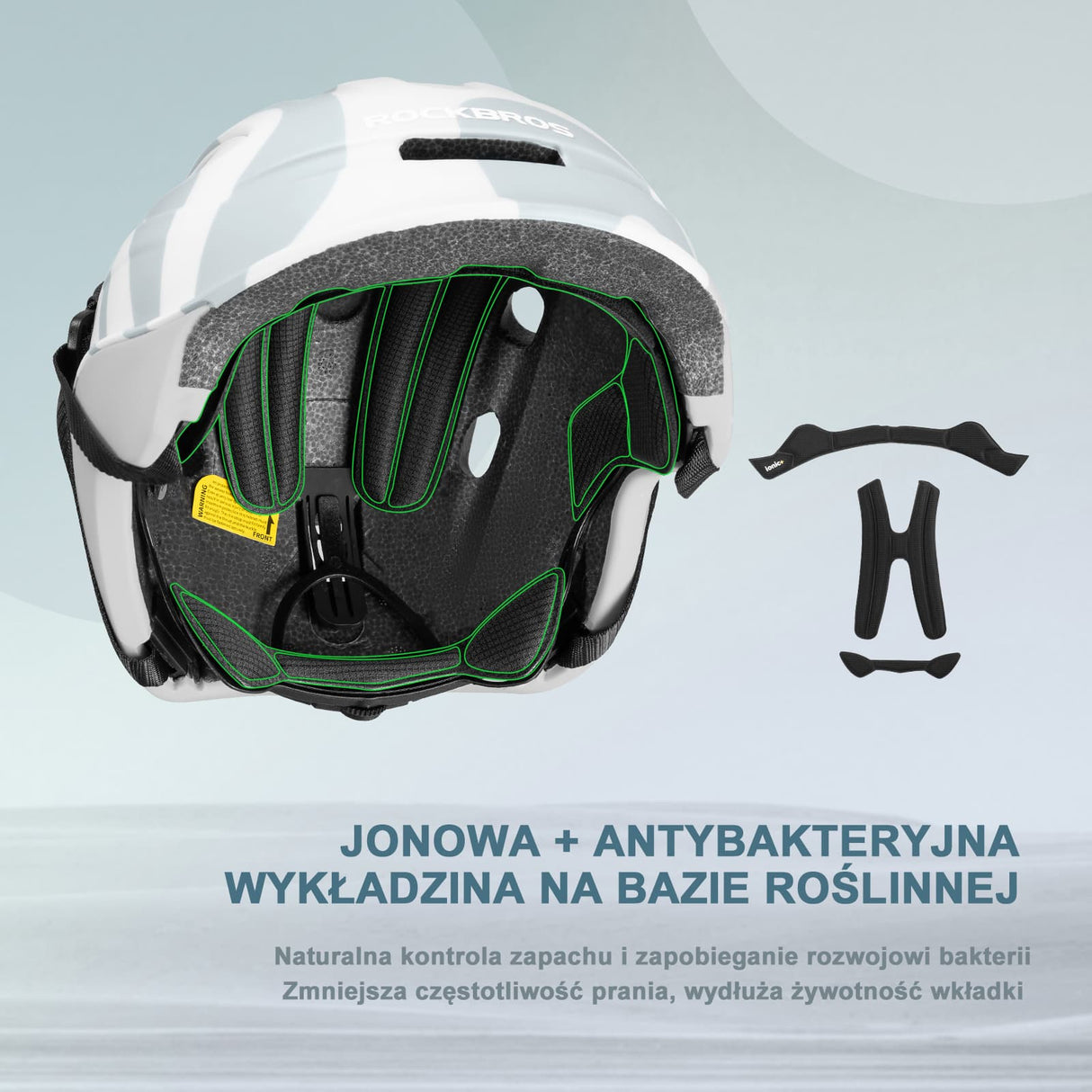 ROCKBROS Kask Rowerowy z Uchwytem Na Światło Tylne Dla Dzieci w Wieku 6-18 Lat-LK-23-Zielonylimonkowy