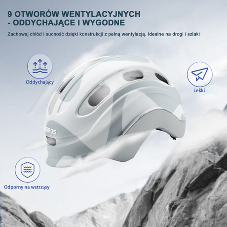 ROCKBROS Kask Rowerowy z Uchwytem Na Światło Tylne Dla Dzieci w Wieku 6-18 Lat-LK-23-Zolty