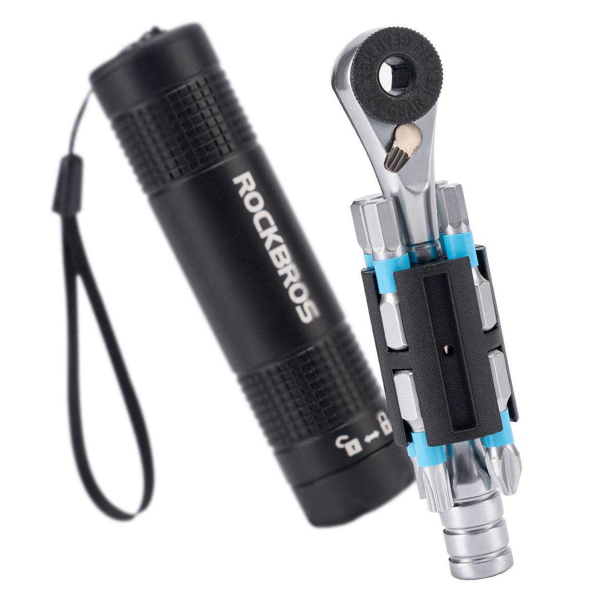 ROCKBROS Klucz z Grzechotką Rowerową 8w1 - TG-8601 Narzędzia do naprawy roweru