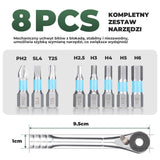 ROCKBROS Klucz z Grzechotką Rowerową 8w1 - TG-8601 Narzędzia do naprawy roweru