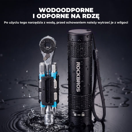 ROCKBROS Klucz z Grzechotką Rowerową 8w1 - TG-8601 Narzędzia do naprawy roweru
