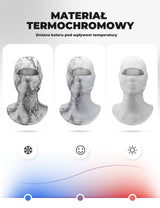 ROCKBROS Kominiarka Termoaktywna Zmienna Kolorystycznie, Ciepła i Wiatroszczelna-LF25813 Kominiarki