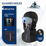 ROCKBROS Kominiarka Zimowa Unisex Ciepła, Oddychająca i Wiatroodporna, Miękka Balaclava na Zimę-YPP054 Kominiarki