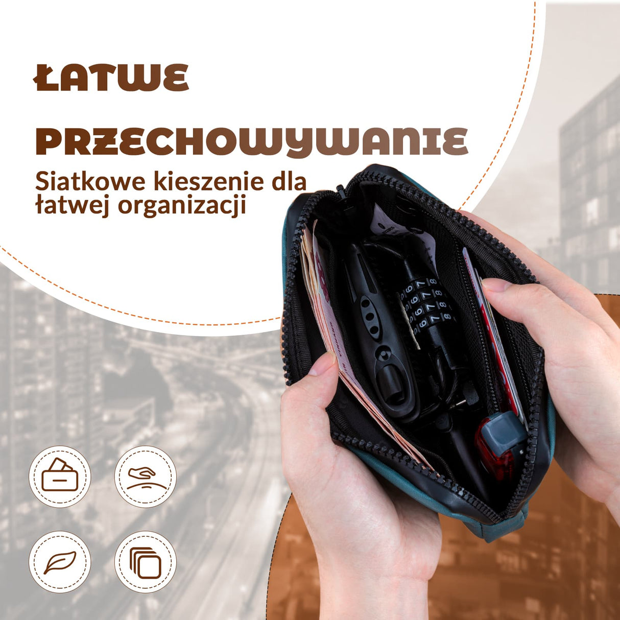 Kompaktowy Portfel Sportowy 0,15L- L001