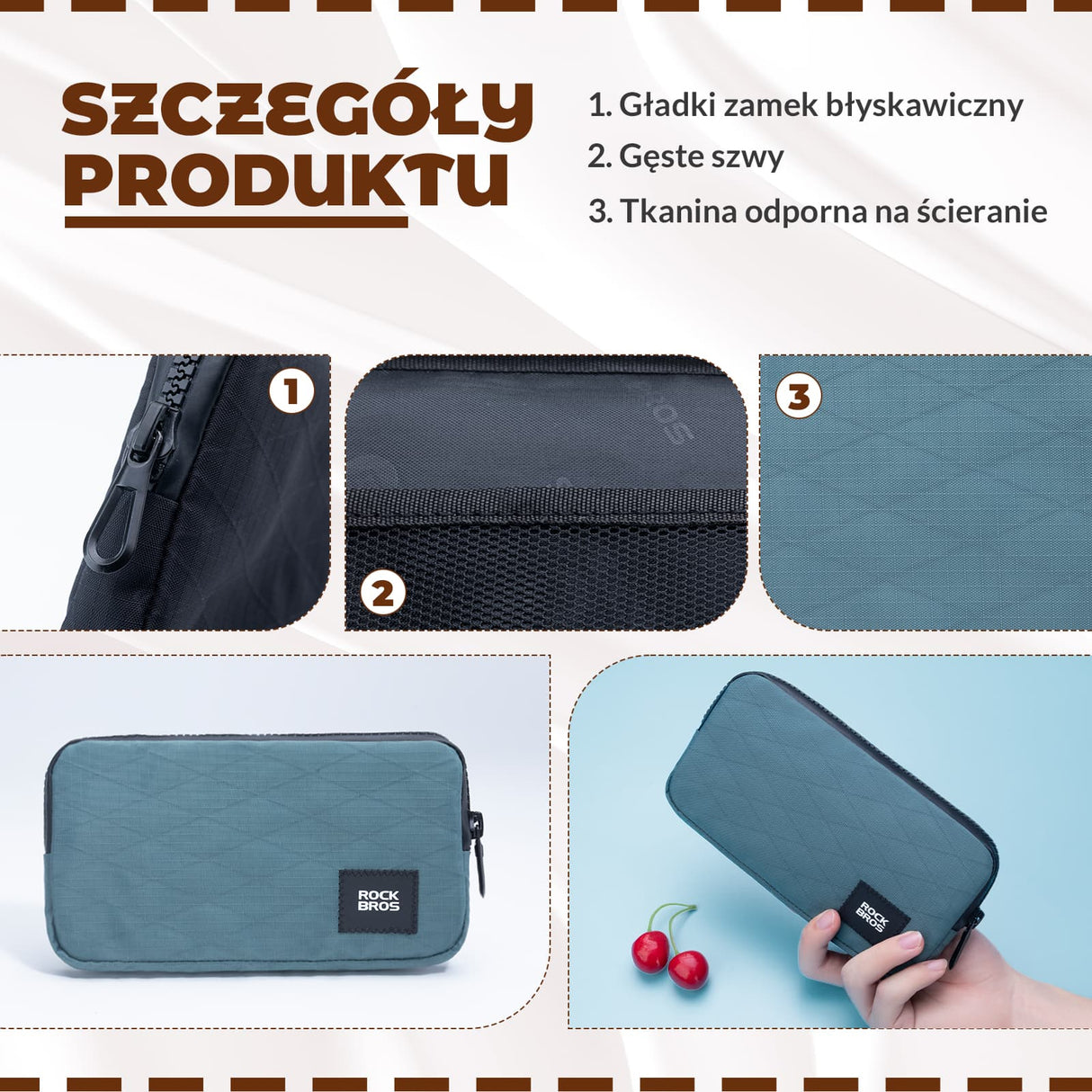 ROCKBROS Kompaktowy Portfel Sportowy 0,15L- L001 Portfel