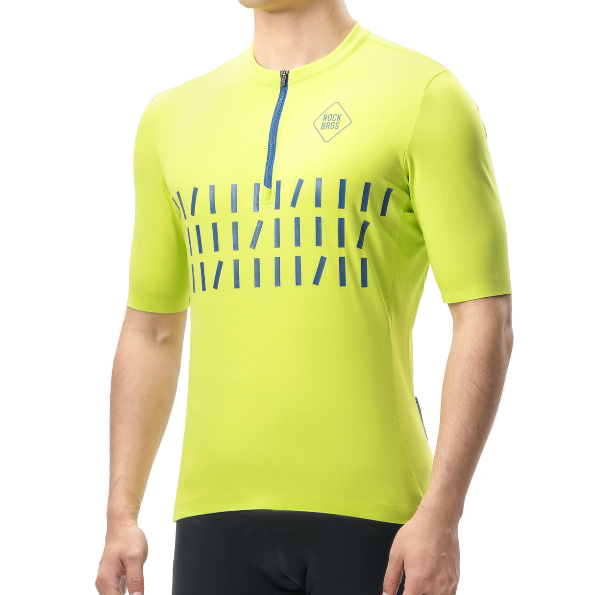 ROCKBROS Koszulka rowerowa z krótkim rękawem i zamkiem 1/2-YDDX008 Koszulki