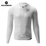 ROCKBROS Koszulka Rowerowa Z Długim Rękawem i Krótkim Zamkiem-YDCX011 Koszulki