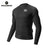 ROCKBROS Koszulka Rowerowa Z Długim Rękawem i Krótkim Zamkiem-YDCX011 KoszulkiCzarny S