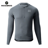 ROCKBROS Koszulka Rowerowa Z Długim Rękawem i Krótkim Zamkiem-YDCX011 Koszulki