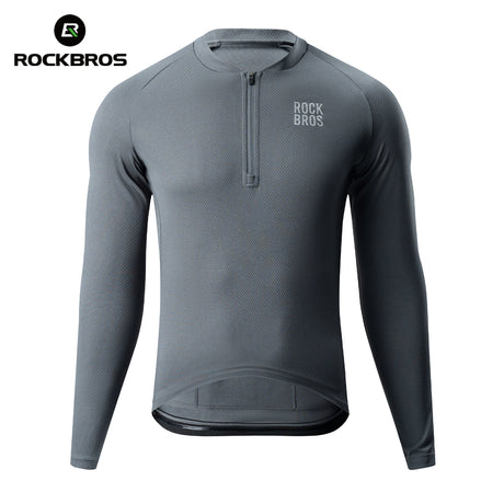 ROCKBROS Koszulka Rowerowa Z Długim Rękawem i Krótkim Zamkiem-YDCX011 Koszulki