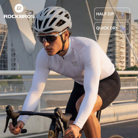 ROCKBROS Koszulka Rowerowa Z Długim Rękawem i Krótkim Zamkiem-YDCX011 Koszulki