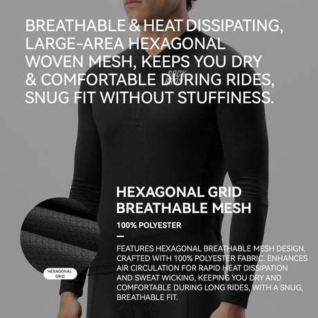 ROCKBROS Koszulka Rowerowa Z Długim Rękawem i Krótkim Zamkiem-YDCX011 Koszulki