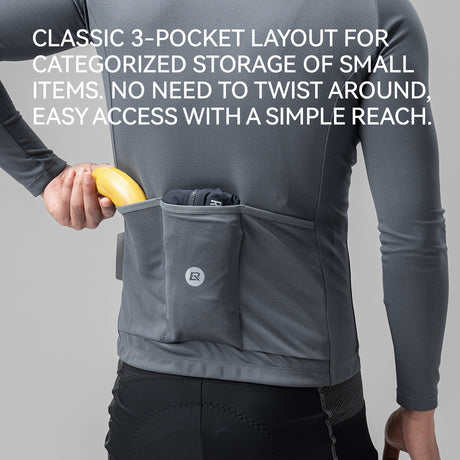 ROCKBROS Koszulka Rowerowa Z Długim Rękawem i Krótkim Zamkiem-YDCX011 Koszulki