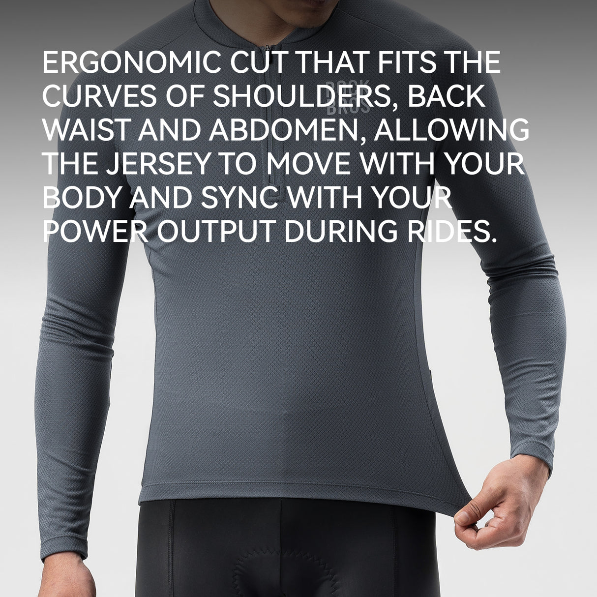 ROCKBROS Koszulka Rowerowa Z Długim Rękawem i Krótkim Zamkiem-YDCX011 Koszulki