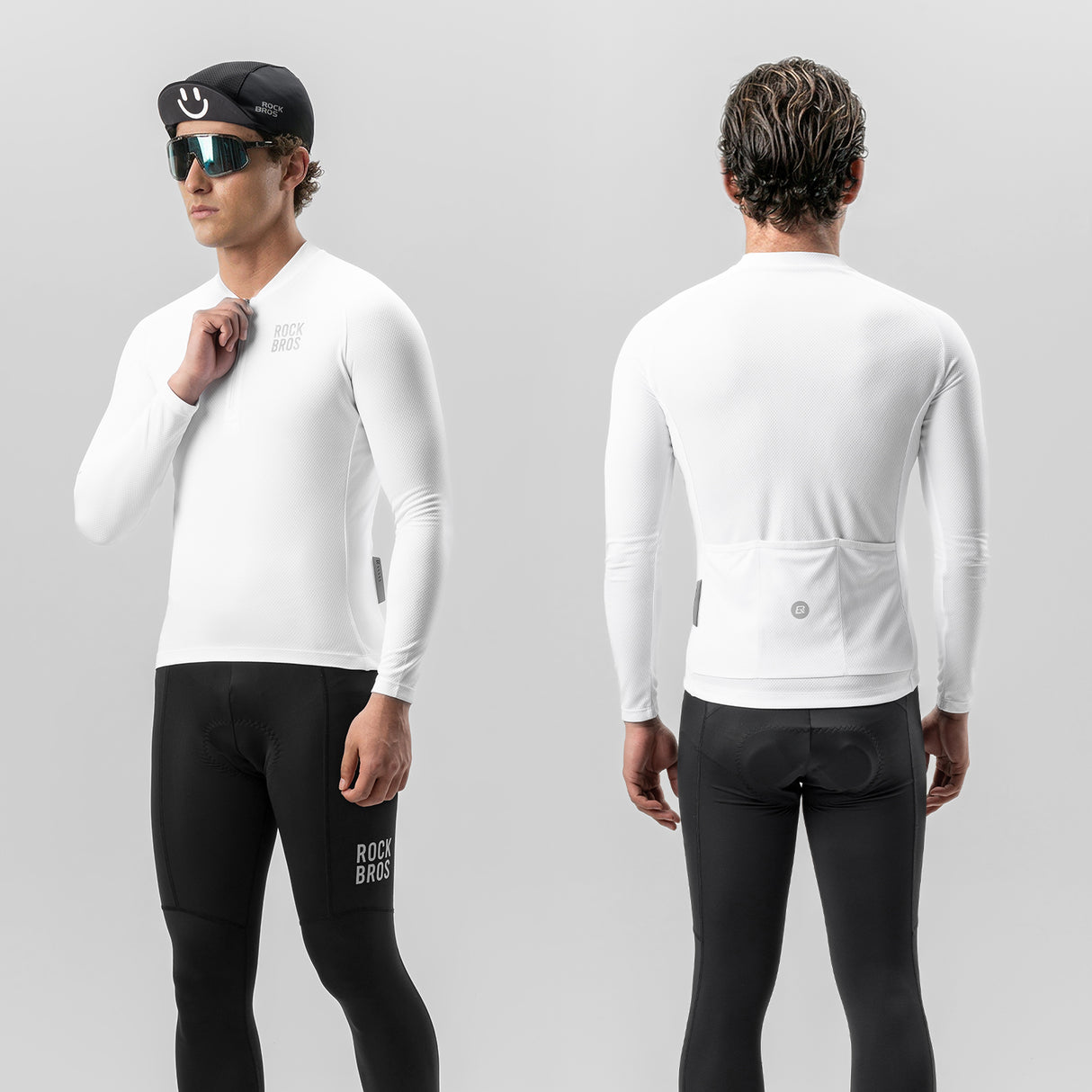 ROCKBROS Koszulka Rowerowa Z Długim Rękawem i Krótkim Zamkiem-YDCX011 Koszulki