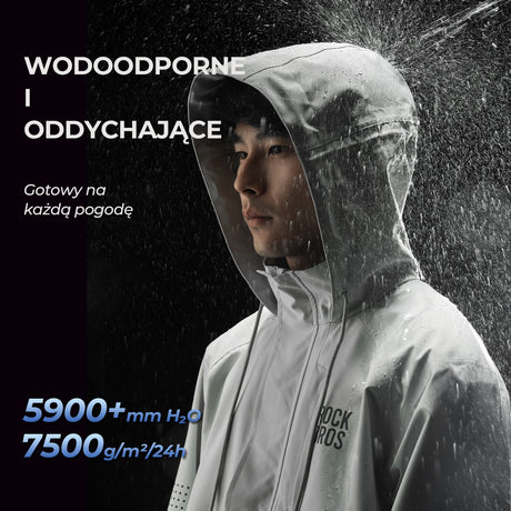ROCKBROS Kurtka Przeciwdeszczowa Wiatroszczelna i Oddychająca-YPY025 Kurtki