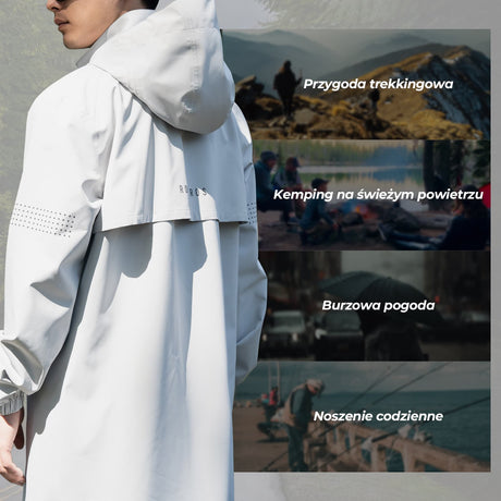 ROCKBROS Kurtka Przeciwdeszczowa Wiatroszczelna i Oddychająca-YPY025 Kurtki