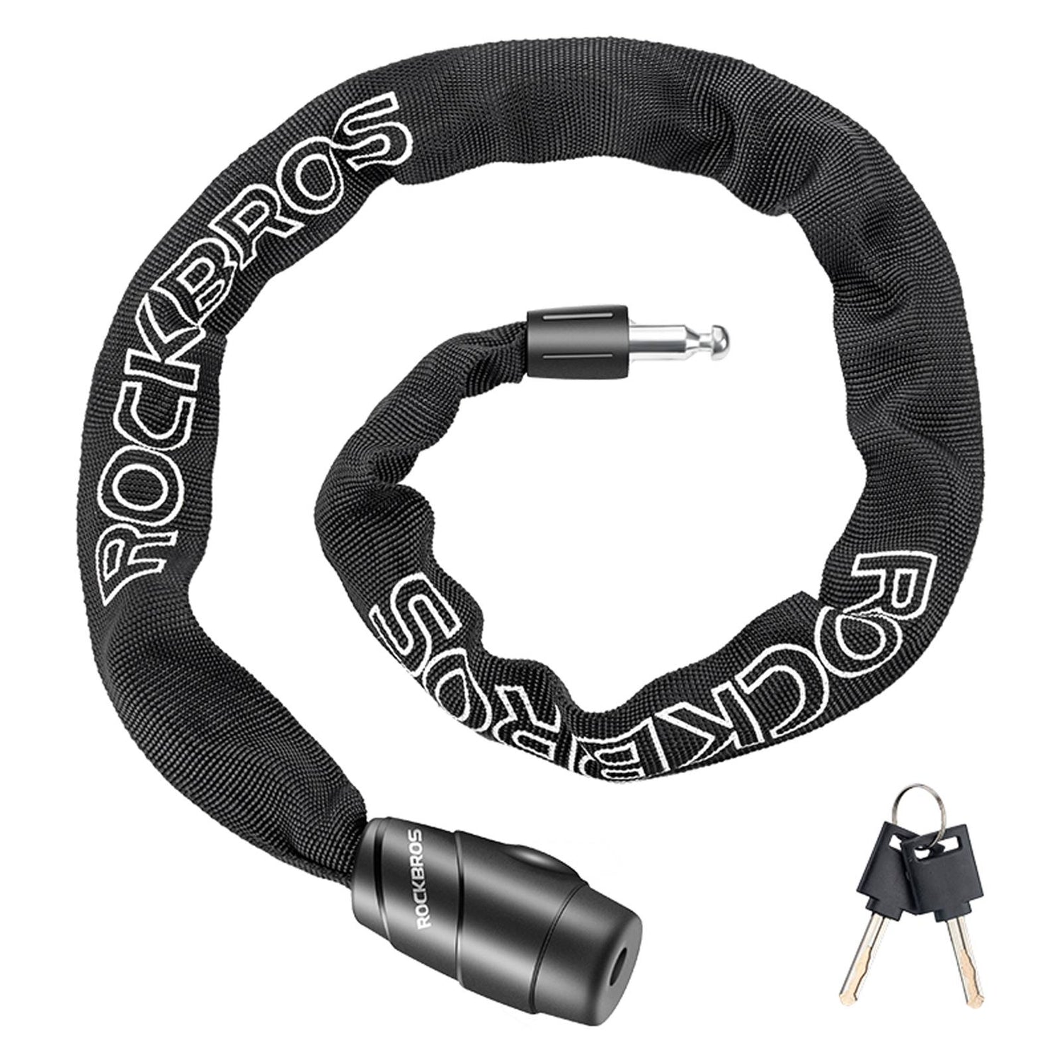 rockbros fahrradschloss ROCKBROS Diebstahlsicherungskette 95cm Fahrradschloss + 2 Universalsch – ROCKBROS-PL