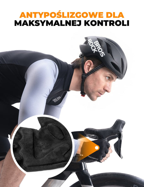 ROCKBROS Rękawiczki Rowerowe Krótkie Letnie Antypoślizgowe Oddychające-S408 Rękawiczki