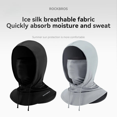 ROCKBROS Lato Kominiarka Rowerowa Ice Silk UPF50+ Kominiarki