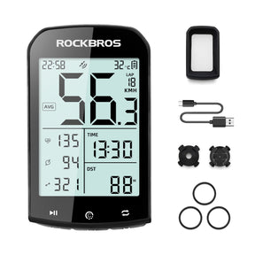ROCKBROS Licznik Rowerowy Bezprzewodowy GPS Wodoodporny Prędkościomierz I Drogomierz Licznik