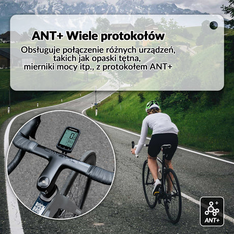 ROCKBROS Licznik Rowerowy Bezprzewodowy GPS Wodoodporny Prędkościomierz I Drogomierz Licznik