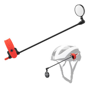 ROCKBROS Lusterko Rowerowe Na Kask 360 Stopni Regulowane Lusterko Rowerowe-FK-218 Lusterko roweroweCzerwony