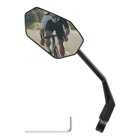 ROCKBROS Lusterko Rowerowe Regulacja 360° i Szkło HD o Wysokiej Rozdzielczości-F-253A Lusterko roweroweLewo
