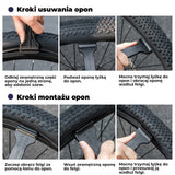 ROCKBROS Łyżka do Opon Rowerowych 2 W 1 Ultralekkie I Wytrzymałe-NLQTB-001 Narzędzia do naprawy roweru
