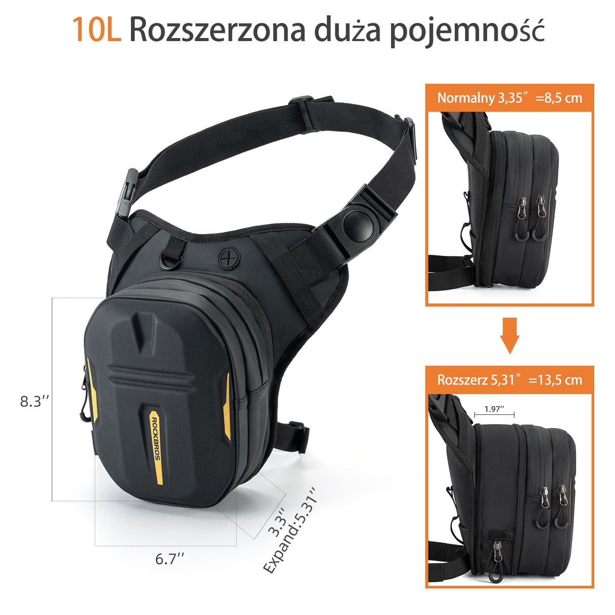 ROCKBROS Magnetyczna Torba Motocyklowa Na Zbiornik-B107 Torby i sakwy motocyklowe