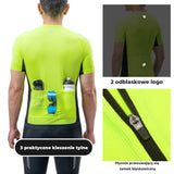 ROCKBROS Męska Koszulka Rowerowa High-VIS Neonowa Zieleń-YDDK013-1 Koszulki
