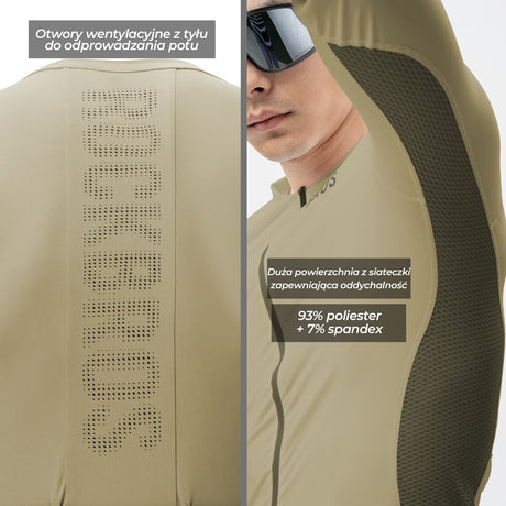 ROCKBROS Męska Koszulka Rowerowa z Długim Rękawem Szybkoschnący-YDCX005 Koszulki