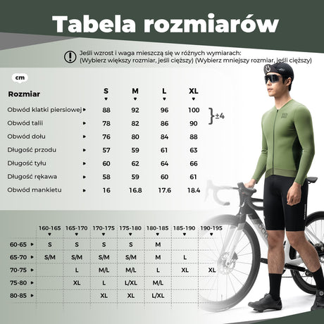 ROCKBROS Męska Koszulka Rowerowa z Długim Rękawem Szybkoschnący-YDCX005 Koszulki