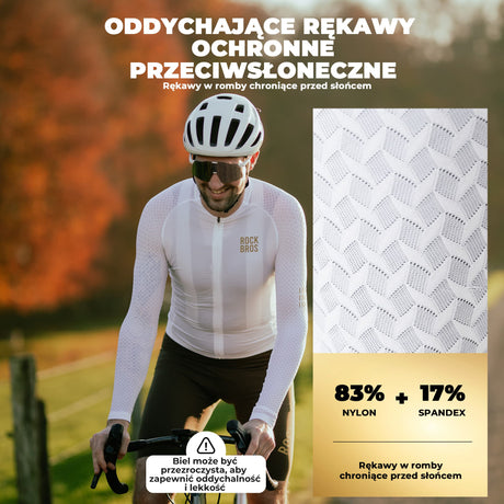 ROCKBROS Męska Koszulka Rowerowa z Długim Rękawem Krój 3D-YDCX008 Koszulki