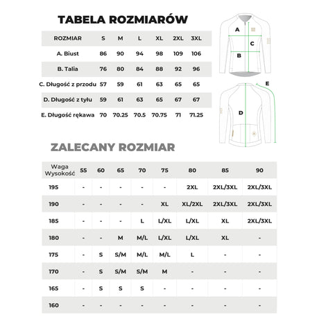 ROCKBROS Męska Koszulka Rowerowa z Długim Rękawem Krój 3D-YDCX008 Koszulki