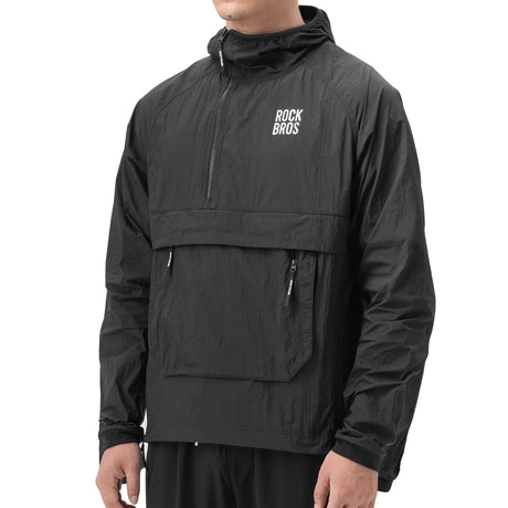 ROCKBROS Męska Kurtka Rowerowa Wiatroszczelna, Lekka I Oddychająca-YDWT013 Kurtki