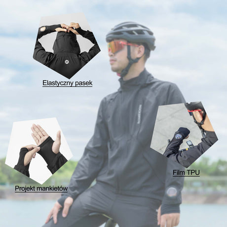 ROCKBROS Zestawy Odzieży Męski Składający Się Z Kurtki Typu Softshell I Spodni Z Podszewką Zestawy odzieży