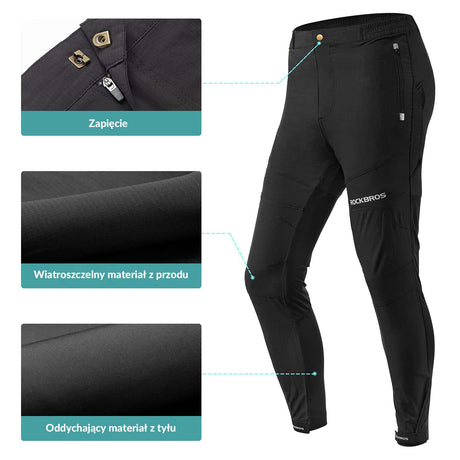 ROCKBROS Zestawy Odzieży Męski Składający Się Z Kurtki Typu Softshell I Spodni Z Podszewką Zestawy odzieży