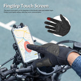 ROCKBROS Męskie Rękawice Motocyklowe z Ekranem Dotykowym-MT003 Rękawiczki