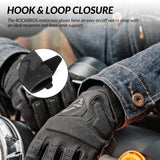 ROCKBROS Męskie Rękawice Motocyklowe z Ekranem Dotykowym-MT003 Rękawiczki